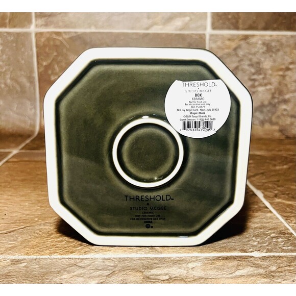 Ceramic Reactive Glaze Box Green - Threshold designed with Studio McGee - New - Picture 8 of 8